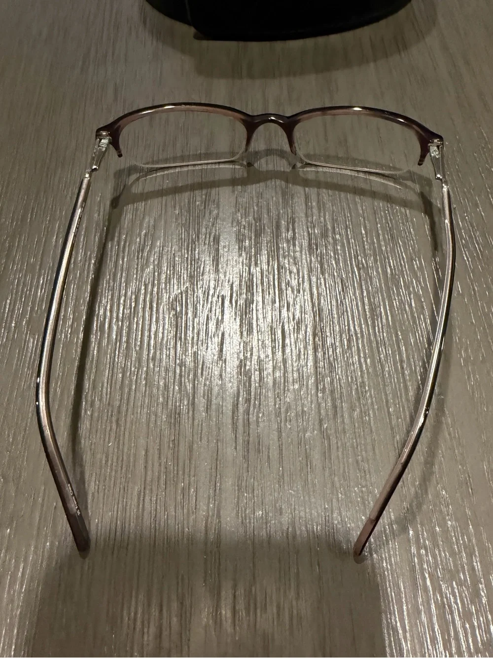 Half-Rim Glasses frames- Black/pink